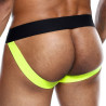 MALE BASICS Jockstrap NEON MaleBasics Noir-Jaune